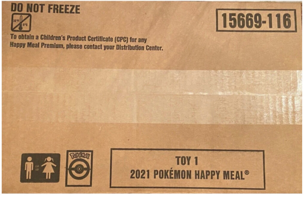 2021 Pokemon TCG McDonald's Happy Meal 25th Anniversary Sealed Case of 150